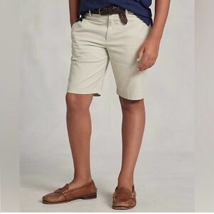 Polo Ralph Lauren Boy’s Sz 14 Khaki Straight Fit Stretch Chino Short‎